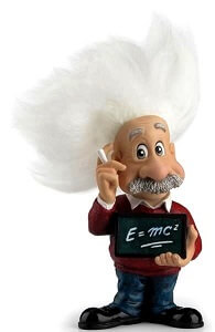 ALBERT EINSTEIN. Fantastisk satirisk figur